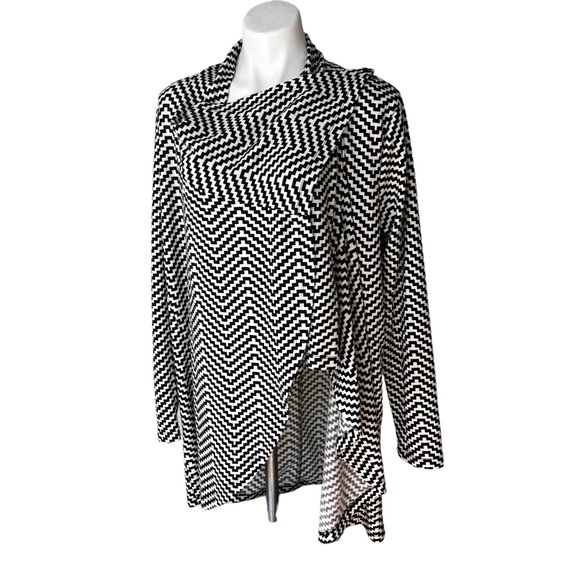 The Limited Chevron Convertible Cardigan Wrap Sweater, Sz XL - Picture 8 of 14